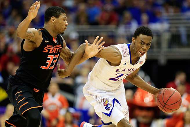 Andrew Wiggins (right) and Marcus Smart will be off the board quickly in the June 26 draft.